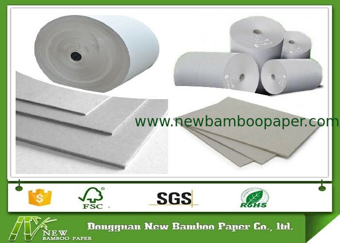 Uncoated Carton Gray Paper Roll / Cardboard Sheets For Laminated Paper