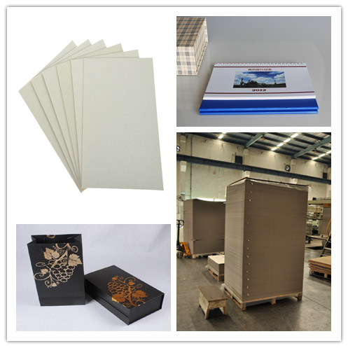 Environmently 1050g natural and uncoated Grey Board Card Sheet for stationery