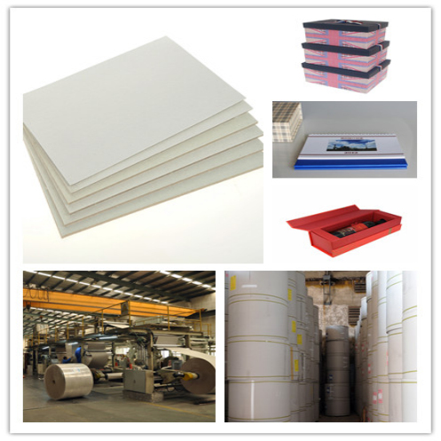 Laminated and Uncoated 470g Grey Cardboard for bags in reels or pallets