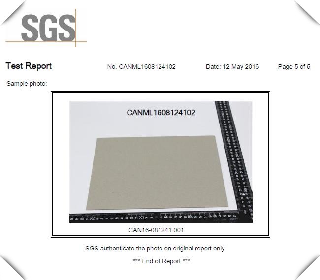 787x1092mm Laminated Gray Cardboard Sheets / Rolls SGS Certification