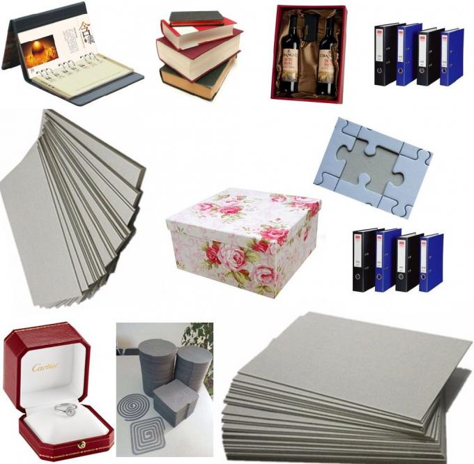 Uncoated 2mm Grey Chipboard Book Binding Cardboard For Book Cover Material