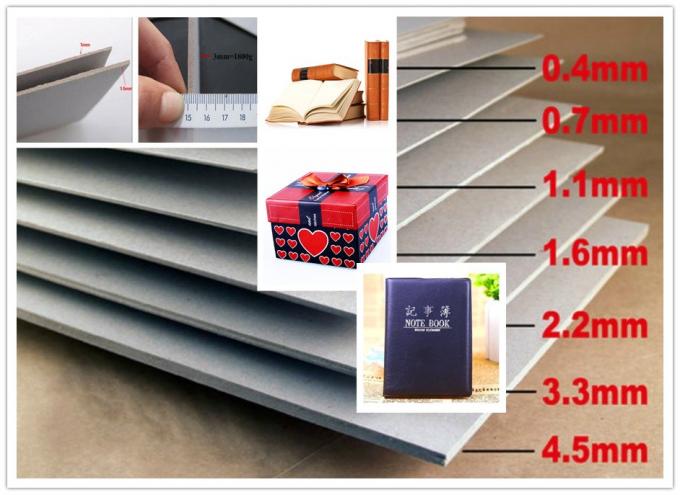 Recycling Paper Pulp Book Binding Board 1mm 2mm 3mm Thick Grey Board Paper Sheets