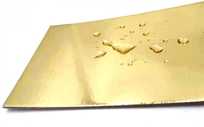 Customize gold and silver back foil laminated grey paperboard for cake boards
