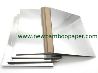 China Recycled Paper Board 2mm Mills Silver Metalized with Grey Back supplier