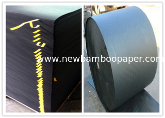 Low Grammage 110gsm-550gsm Black Cardboard / Black Paper Board in Roll
