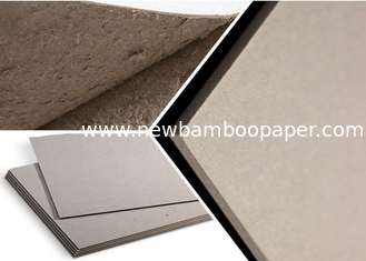 China Eco - Friendly Grade B Thick Strawboard Paper Two Sided Grey Uncoated For Printing supplier