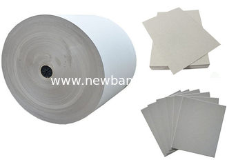 China Carton Grey Paper Roll , Grey Cardboard Sheets for Laminated Grey Board supplier