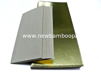 China Gold Laminated Grey Board / Paper Board / Hard Board Paper Recycled In Sheets supplier