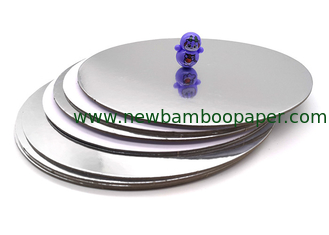 China Customized Round Cardboard Paper Laminated with Metalized Silver Foil Paper supplier