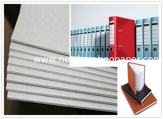 China Roll and Sheets Grey Board / Grey Chipboard for Book Cover / Arch file supplier