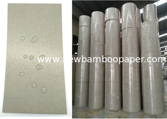 China 100% Recycled  Glossy and flat Waterproof PE Coated Grey Paper Board in Roll supplier
