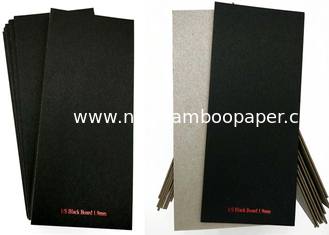 SGS / RoHS C1S Black Paper Laminated Paperboard Grey Back 1.9mm Solid Grade A
