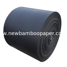 China 100% Pure Wood Pulp Double Side Smooth Black Paper Roll 110gsm - 530gsm supplier