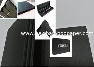 China Wood Pulp Black Paper Board 110 - 450gsm Smooth Face Black Chipboard MSDS supplier
