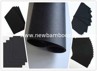 China Smooth Surface Two Side Coated Black Paper On A Roll For Shopping Bag 787 mm Width supplier