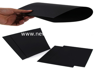 China Anti-Curl Recycled Wood Pulp Black Paperboard for Shopping Bags supplier