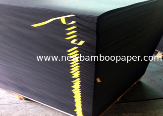 China Both Sides Coated Black Paperboard Stiffness 700 * 1000mm Black Cardboard Sheets supplier