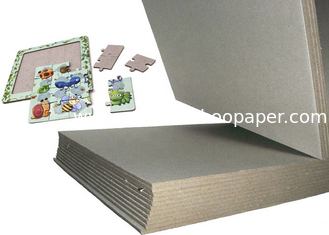 China 3.32mm 2100gsm grey back grey cardboard for puzzle made by waste paper supplier