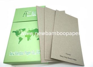 China Anti - Curl Gray Paperboard Laminated Cardboard Paper 2mm 1200gsm Thickness supplier