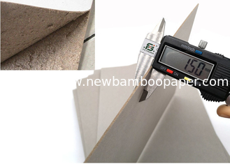 China Stock Hard Paper Stiffness 1.5mm Grey Paperboard Sheet of Mixed Pulp supplier