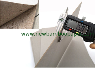 China Stock Hard Paper Stiffness 1.5mm Grey Paperboard Sheet of Mixed Pulp supplier