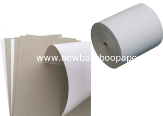 China Environment one sie coated Duplex Board grey back in roll / sheets supplier