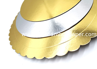 China Customize gold and silver back foil laminated grey paperboard for cake boards supplier