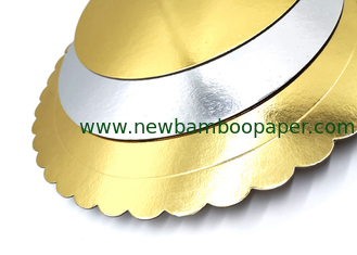 China Customize gold and silver back foil laminated grey paperboard for cake boards supplier