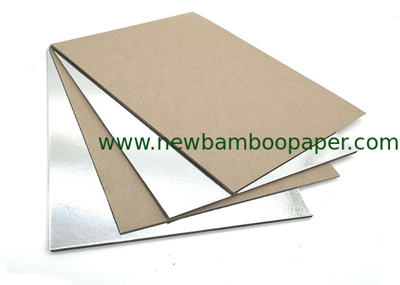 Recycled Paper Board 2mm Mills Silver Metalized with Grey Back supplier