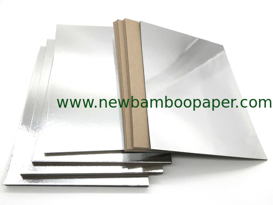 Recycled Paper Board 2mm Mills Silver Metalized with Grey Back supplier