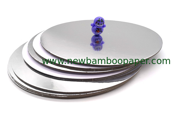 Customized Round Cardboard Paper Laminated with Metalized Silver Foil Paper supplier