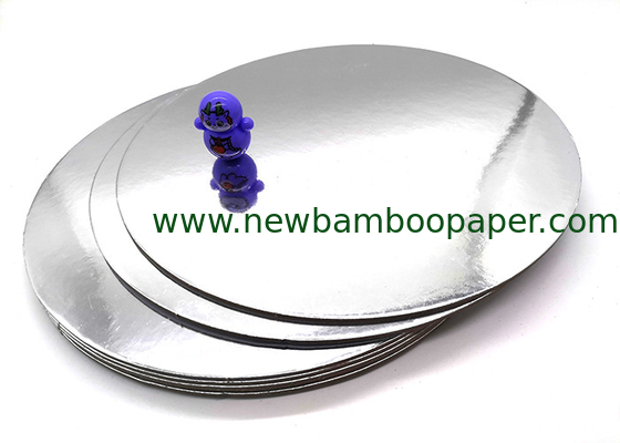 Customized Round Cardboard Paper Laminated with Metalized Silver Foil Paper supplier