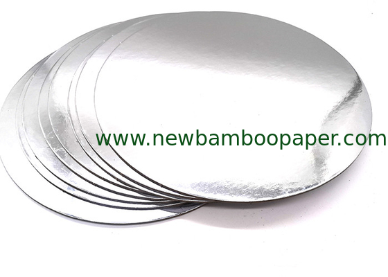Customized Round Cardboard Paper Laminated with Metalized Silver Foil Paper supplier