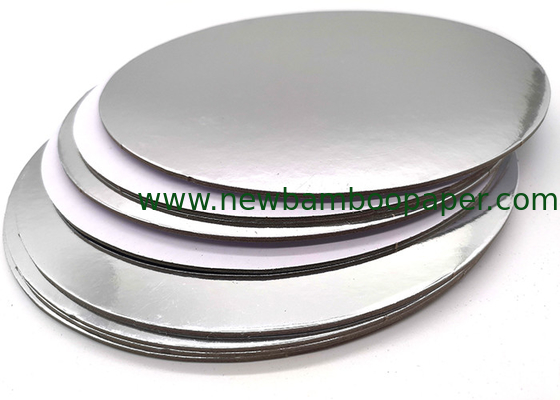 Customized Round Cardboard Paper Laminated with Metalized Silver Foil Paper supplier