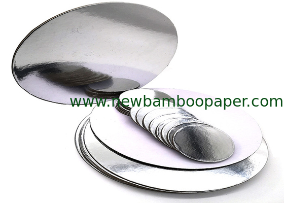 Customized Round Cardboard Paper Laminated with Metalized Silver Foil Paper supplier