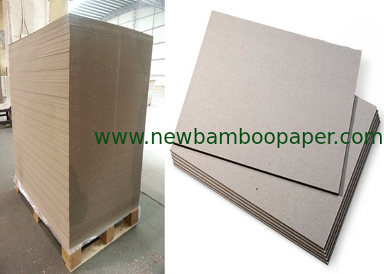 Eco - Friendly Grade B Thick Strawboard Paper Two Sided Grey Uncoated For Printing supplier