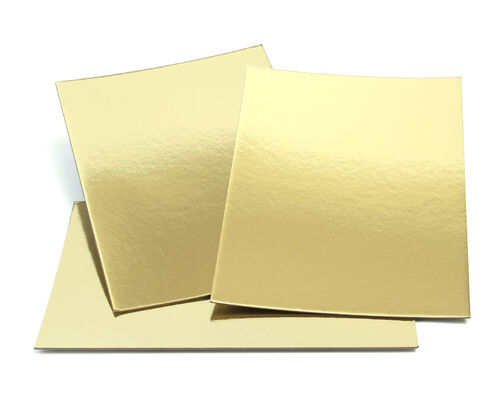 Super Quality PE Coated Metallized Gold Foil Laminated Rigid Anti-Curl Cake Board Base Paperboard supplier