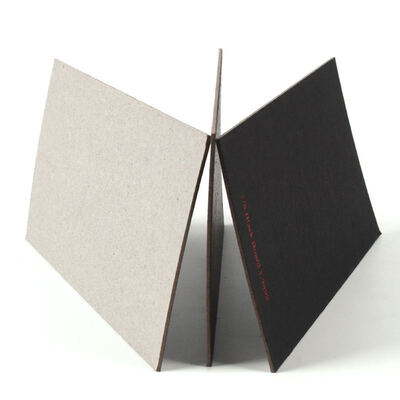 One Side Black Painted Grey Back 650gsm Black Cardboard Paper for Notebook Cover supplier