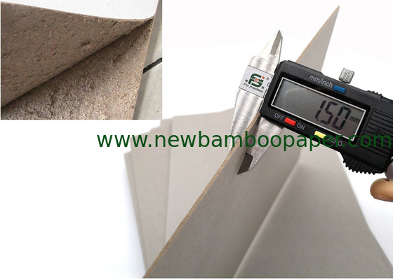 Stock Hard Paper Stiffness 1.5mm Grey Paperboard Sheet of Mixed Pulp supplier