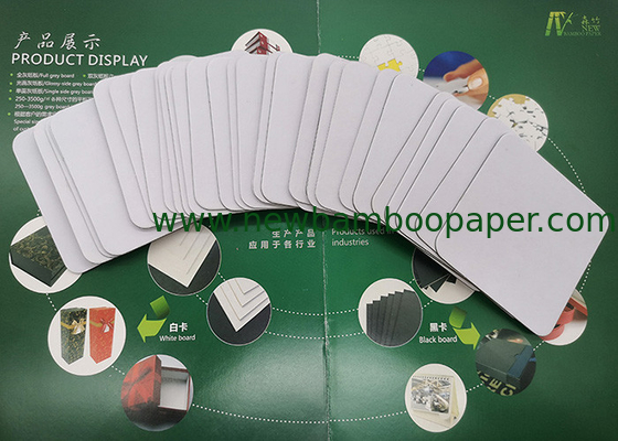 CUSTOMIZED SQUARE coated DUPLEX GREY PAPERBOARD FOR CUT ROUND-TYPE ANGLE supplier