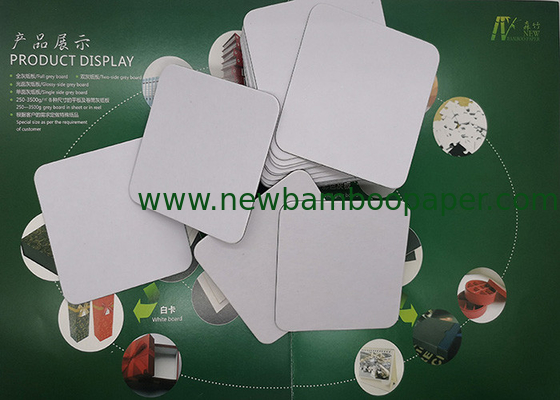 CUSTOMIZED SQUARE coated DUPLEX GREY PAPERBOARD FOR CUT ROUND-TYPE ANGLE supplier